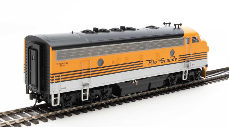 WalthersMainline 910-19971 EMD F7 A-B Set - ESU Sound and DCC -- Denver & Rio Grande Western(TM) #5681, #5682 (Grande Gold, silver, black), HO