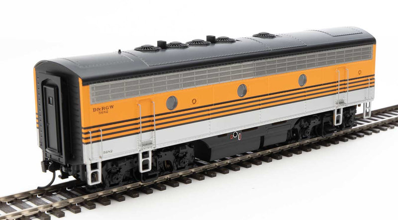 WalthersMainline 910-19971 EMD F7 A-B Set - ESU Sound and DCC -- Denver & Rio Grande Western(TM) #5681, #5682 (Grande Gold, silver, black), HO