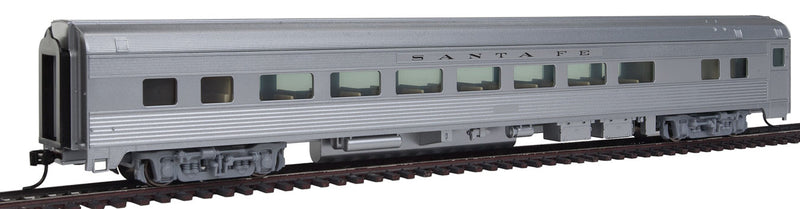 WalthersMainline 910-30002 85' Budd Large-Window Coach - Ready to Run -- Santa Fe (silver), HO