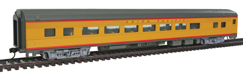 WalthersMainline 910-30008 85' Budd Large-Window Coach - Ready to Run -- Union Pacific (Armour Yellow, gray, red), HO