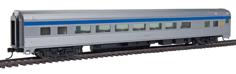 WalthersMainline 910-30009 85' Budd Large-Window Coach - Ready to Run -- Via Rail Canada (silver, blue, yellow), HO