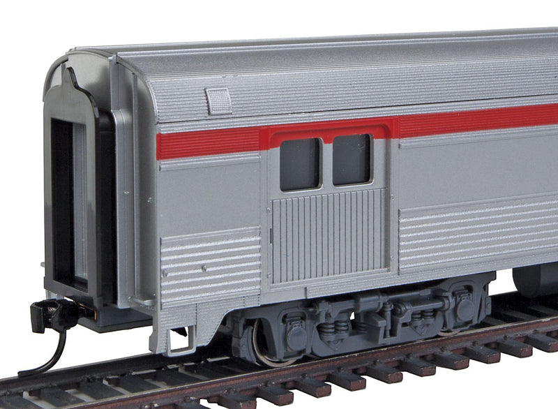 WalthersMainline 910-30057 85' Budd Baggage-Lounge - Ready to Run -- Southern Pacific (silver, red), HO Scale