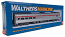 WalthersMainline 910-30057 85' Budd Baggage-Lounge - Ready to Run - Southern Pacific (silver, red), HO Scale