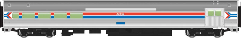 Walthers Mainline 910-30065 85' Budd Baggage-Lounge - Ready to Run -- Amtrak(R) Phase I, HO