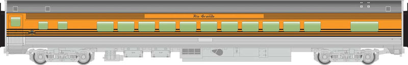 Walthers Mainline 910-30208 85' Budd Small-Window Coach - Ready to Run -- Denver & Rio Grande Western, HO