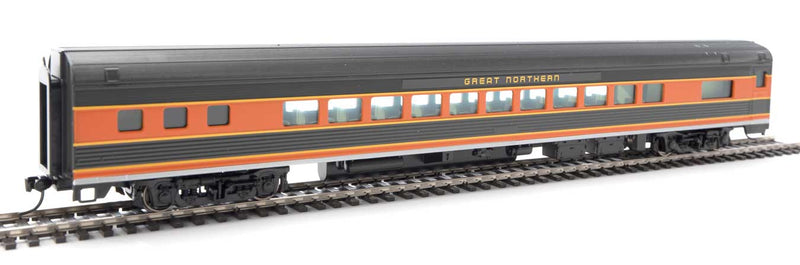 Walthers Mainline 910-30209 85' Budd Small-Window Coach - Ready to Run -- Great Northern, HO