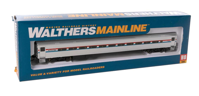 Walthers Mainline 910-31000 85' Horizon Fleet Coach - Ready to Run -- Amtrak (Phase III, equal red, white, blue stripes), HO