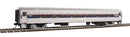Walthers Mainline 910-31001 85' Horizon Fleet Coach - Ready to Run - Amtrak (Phase IV, silver, wide blue, thin red and white stripes), HO