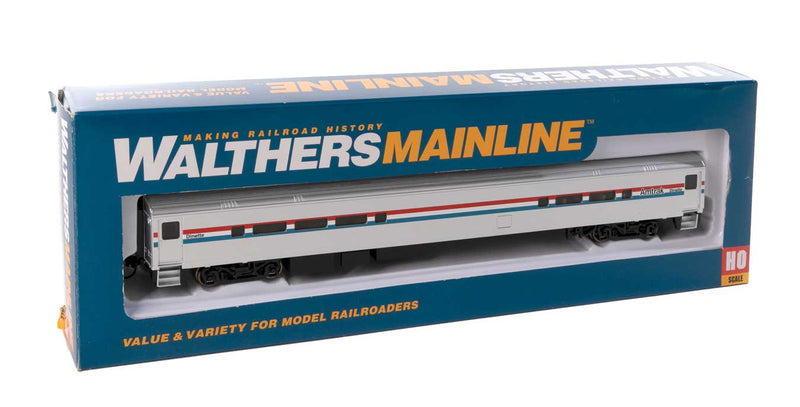 Walthers Mainline 910-31050 85' Horizon Food Service Car - Ready to Run -- Amtrak (Phase III, equal red, white, blue stripes), HO