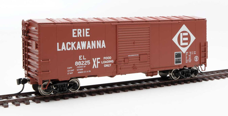 WalthersMainline 910-45003 40' ACF Modernized Welded Boxcar w/8' Youngstown Door - Ready to Run -- Erie Lackawanna