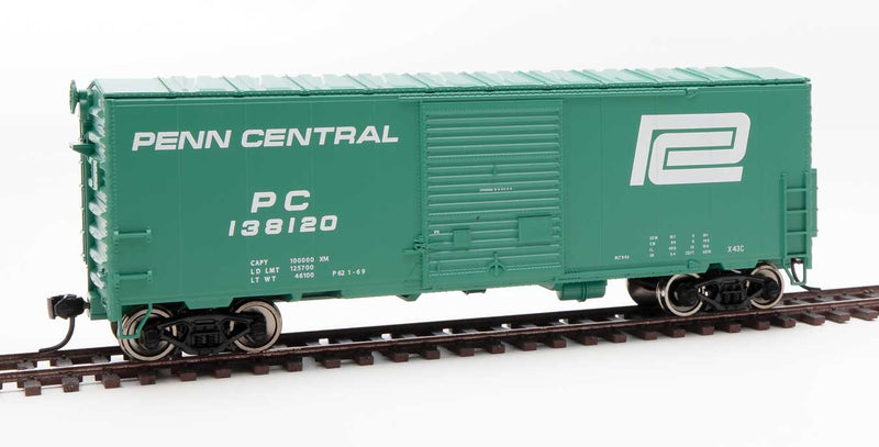 WalthersMainline 910-45013 40' ACF Modernized Welded Boxcar w/8' Youngstown Door - Ready to Run -- Penn Central