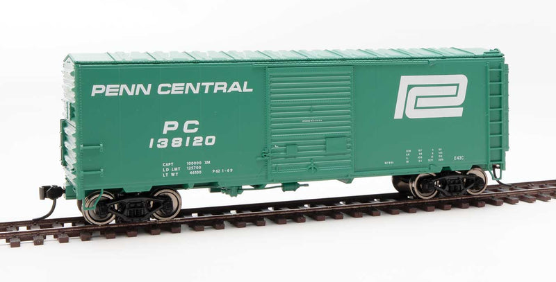 WalthersMainline 910-45013 40' ACF Modernized Welded Boxcar w/8' Youngstown Door - Ready to Run -- Penn Central