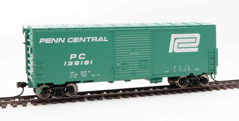 WalthersMainline 910-45015 40' ACF Modernized Welded Boxcar w/8' Youngstown Door - Ready to Run -- Penn Central