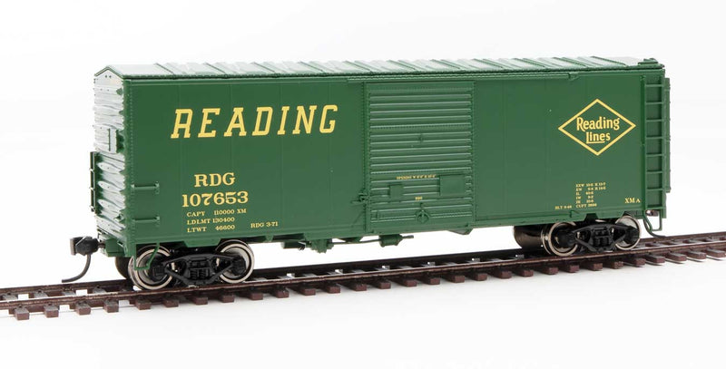 WalthersMainline 910-45019 40' ACF Modernized Welded Boxcar w/8' Youngstown Door - Ready to Run -- Reading