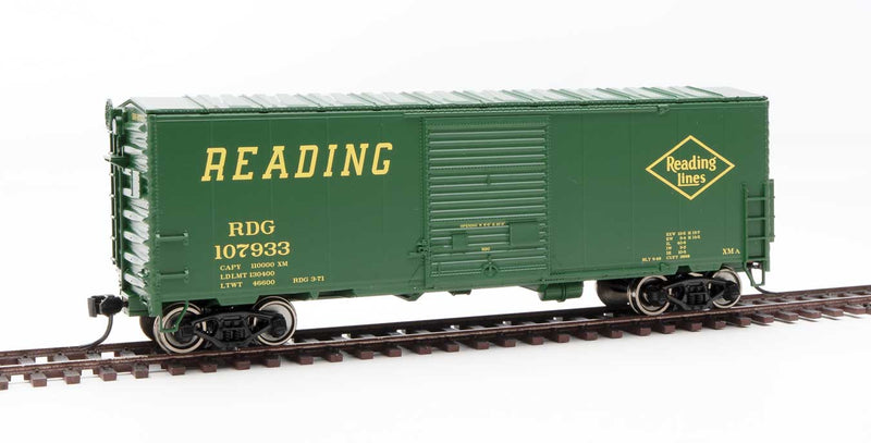 WalthersMainline 910-45021 40' ACF Modernized Welded Boxcar w/8' Youngstown Door - Ready to Run -- Reading