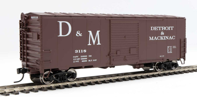 WalthersMainline 910-45031 40' ACF Modernized Welded Boxcar w/8' Youngstown Door - Ready to Run -- Detroit & Mackinac