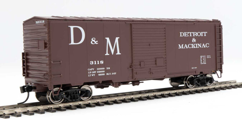 WalthersMainline 910-45031 40' ACF Modernized Welded Boxcar w/8' Youngstown Door - Ready to Run -- Detroit & Mackinac