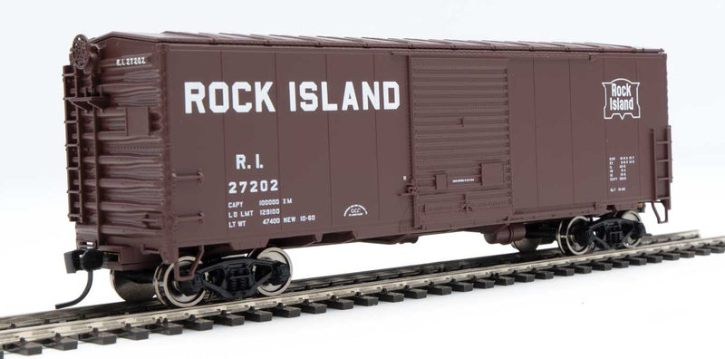 WalthersMainline 910-45043 40' ACF Modernized Welded Boxcar w/8' Youngstown Door - Ready to Run -- Rock Island