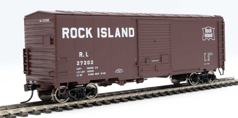 WalthersMainline 910-45043 40' ACF Modernized Welded Boxcar w/8' Youngstown Door - Ready to Run -- Rock Island