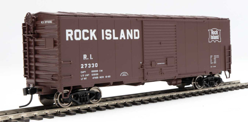 WalthersMainline 910-45045 40' ACF Modernized Welded Boxcar w/8' Youngstown Door - Ready to Run -- Rock Island