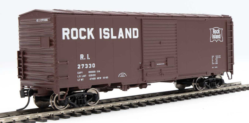 WalthersMainline 910-45045 40' ACF Modernized Welded Boxcar w/8' Youngstown Door - Ready to Run -- Rock Island