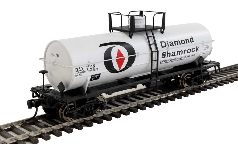 WalthersMainline 910-48004 36' Chemical Tank Car - Ready to Run -- Diamond Shamrock DAX