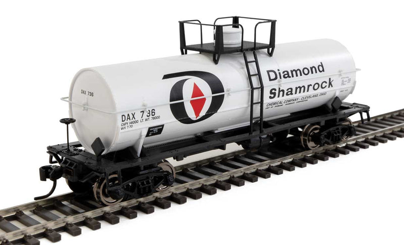 WalthersMainline 910-48005 36' Chemical Tank Car - Ready to Run -- Diamond Shamrock DAX