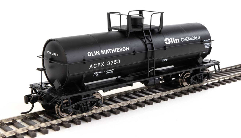 WalthersMainline 910-48013 36' Chemical Tank Car - Ready to Run -- Olin Chemical ACFX