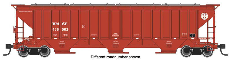 WalthersMainline 910-49006 Trinity 4750 3-Bay Covered Hopper - Ready to Run -- BNSF