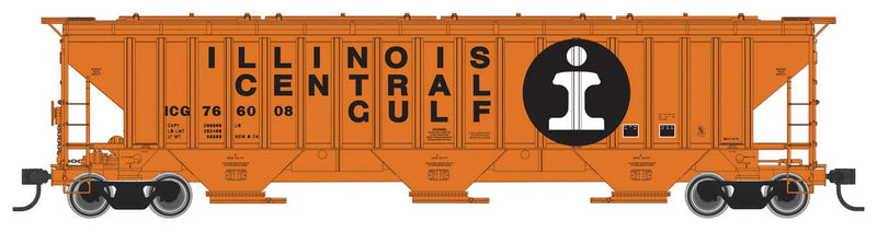 WalthersMainline 910-49013 Trinity 4750 3-Bay Covered Hopper - Ready to Run -- Illinois Central Gulf