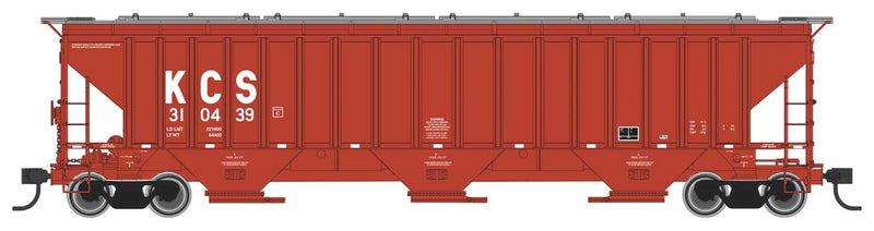 WalthersMainline 910-49017 Trinity 4750 3-Bay Covered Hopper - Ready to Run -- Kansas City Southern