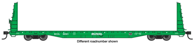 WalthersMainline 910-50602 68' Bulkhead Flatcar - Ready to Run -- British Columbia