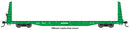 WalthersMainline 910-50603 68' Bulkhead Flatcar - Ready to Run -- British Columbia