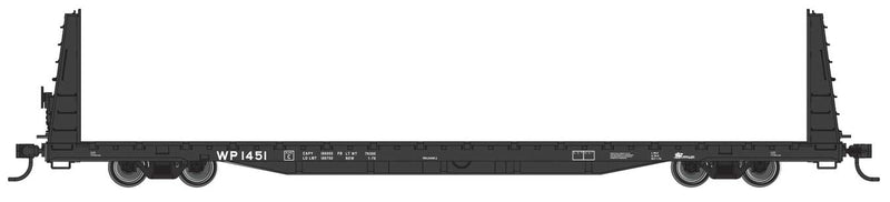 WalthersMainline 910-50619 68' Bulkhead Flatcar - Ready to Run -- Western Pacific(TM)
