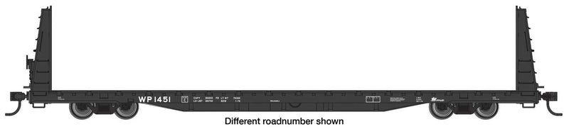 WalthersMainline 910-50620 68' Bulkhead Flatcar - Ready to Run -- Western Pacific(TM)