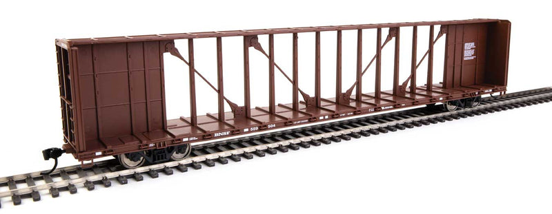 WalthersMainline 910-50701 72' Centerbeam Flatcar w/Standard Beam - Ready to Run -- BNSF