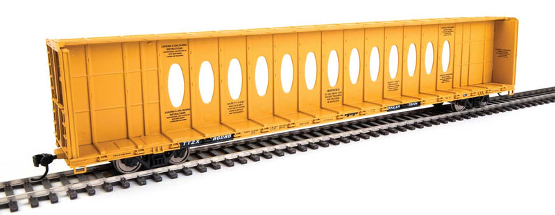 WalthersMainline 910-50724 72' Centerbeam Flatcar w/Standard Beam - Ready to Run -- Trailer Train TTZX