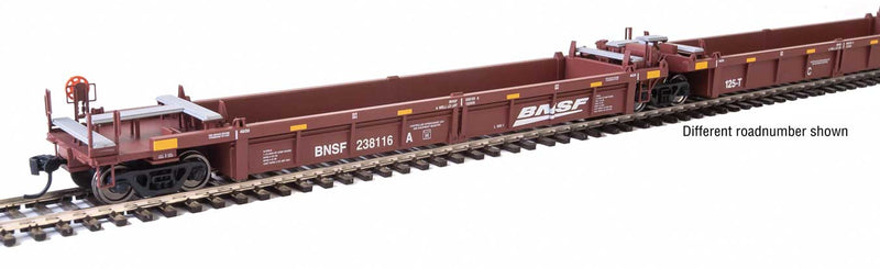 WalthersMainline 910-55643 Thrall 5-Unit Rebuilt 40' Well Car - Ready to Run -- BNSF Railway