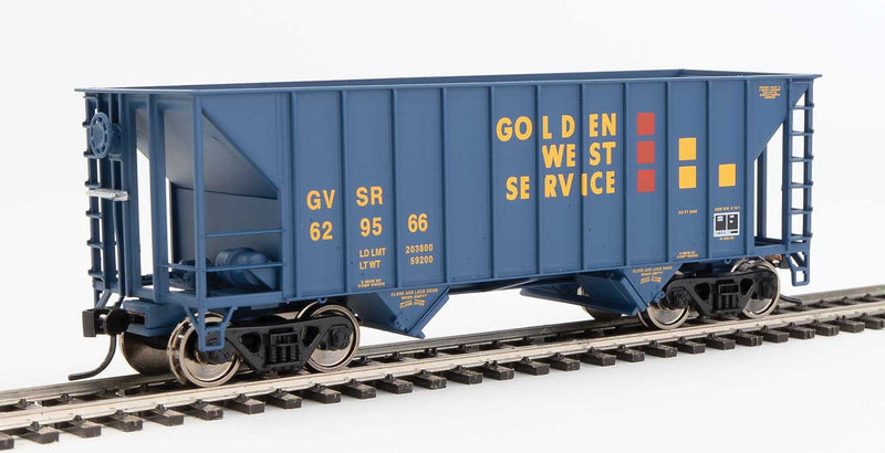 WalthersMainline 910-56605 34' 100-Ton 2-Bay Hopper - Ready to Run -- Golden West