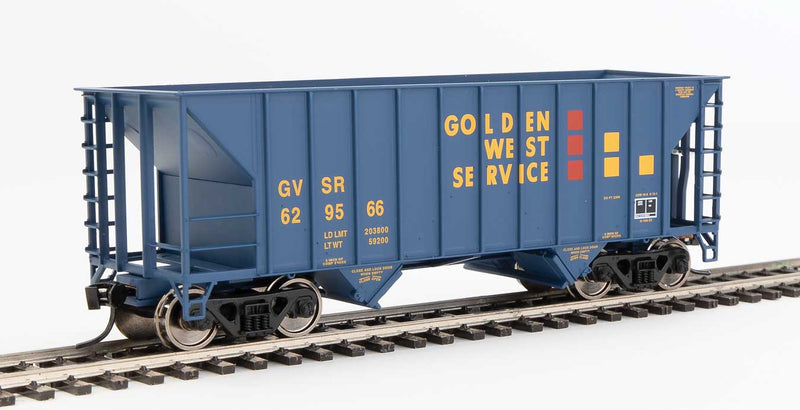 WalthersMainline 910-56606 34' 100-Ton 2-Bay Hopper - Ready to Run -- Golden West