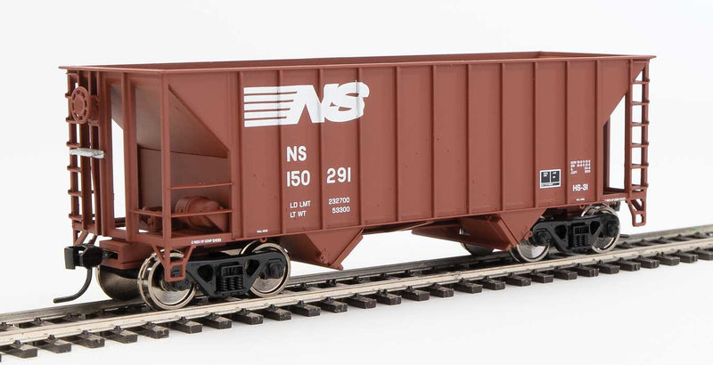 WalthersMainline 910-56613 34' 100-Ton 2-Bay Hopper - Ready to Run -- Norfolk Southern