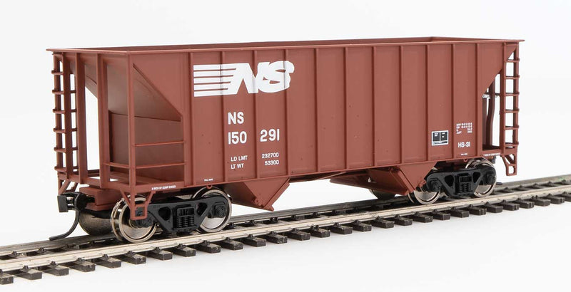 WalthersMainline 910-56615 34' 100-Ton 2-Bay Hopper - Ready to Run -- Norfolk Southern