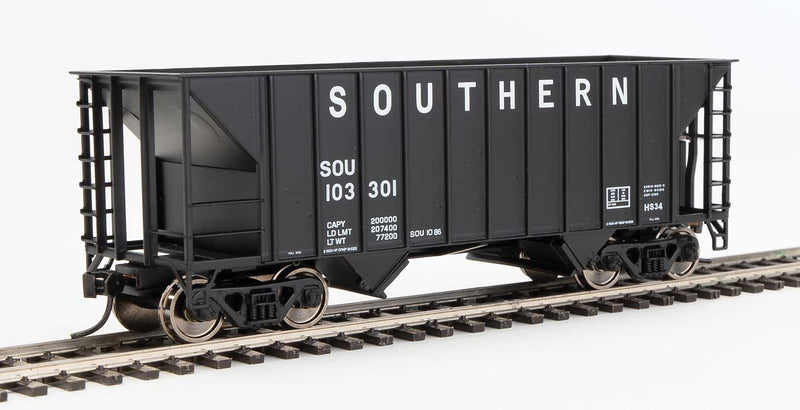 WalthersMainline 910-56619 34' 100-Ton 2-Bay Hopper - Ready to Run -- Southern Railway