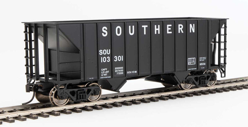 WalthersMainline 910-56617 34' 100-Ton 2-Bay Hopper - Ready to Run -- Southern Railway