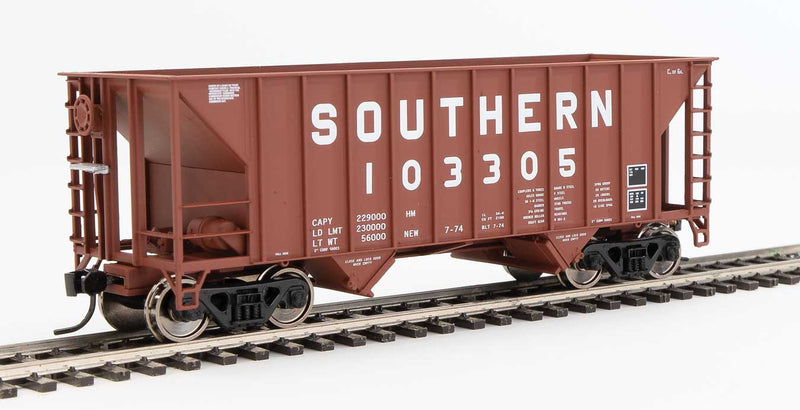 WalthersMainline 910-56621 34' 100-Ton 2-Bay Hopper - Ready to Run -- Southern Railway