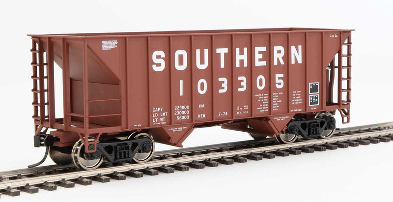 WalthersMainline 910-56621 34' 100-Ton 2-Bay Hopper - Ready to Run -- Southern Railway