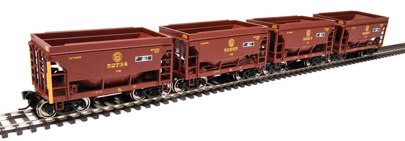 WalthersMainline 910-58066 24' Minnesota Taconite Ore Car 4-Pack - Ready To Run -- Duluth, Missabe & Iron Range