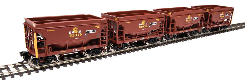 WalthersMainline 910-58072 24' Minnesota Taconite Ore Car 4-Pack - Ready To Run -- Duluth, Missabe & Iron Range - Patch;