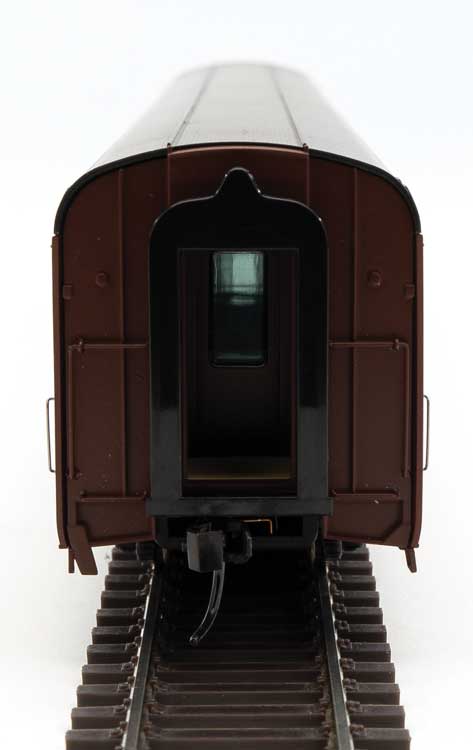 Walthers 920-9724 85' Budd 21-Roomette Sleeper -- Pennsylvania Railroad Class PS21B Carnegie Inn (Tuscan, black, Dulux), HO