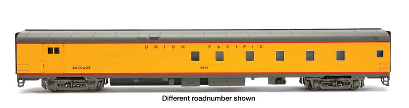 WalthersProto 920-9802 85' American Car & Foundry Baggage-Dormitory Car -- Union Pacific(R) - Standard w/Decals (yellow, gray, red), HO